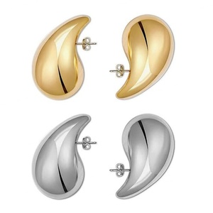 Pendientes de Moda con Baño de Oro PVD de 14k y 18k, Diseño de Gota de Agua, Acero Inoxidable, Antideslustre, Estilo Coreano, Venta al por Mayor para Mujer - Product Image 5