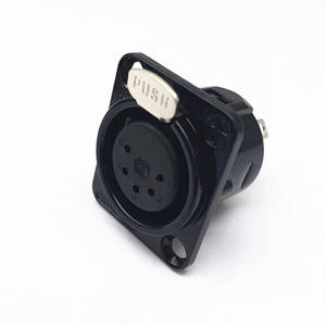 <span class=keywords><strong>3</strong></span>/4/5 Pins XLR-Buchsen halterung Vernickeltes XLR-Buchsen gehäuse Mikrofon MIC-Kabel anschluss Kabel anschluss - Product Image 5