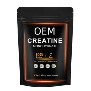 Venda quente OEM 500g 200 Malha Aumentar Volume Muscular de Creatinina Em Pó para finesss Fábrica Custom Wholesale pó portein