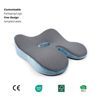 Coussin de siège en mousse à mémoire de forme antidérapant haut de gamme, doux et confortable, pour les longues périodes assises, soutien lombaire pour les fesses