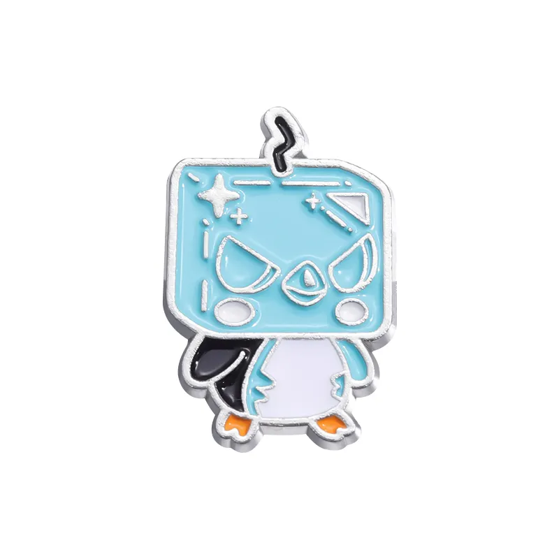 Marah Icecube Pin Enamel lucu Penguin nyaman musim dingin Pin Kawaii lucu burung utara tiang Musim Dingin jenis es aksesoris mode