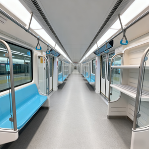 Combinaison de porte-bagages de voiture de métro à épissage modulaire s'adaptant à différents chariots, parfait pour la personnalisation de la flotte de métro - Product Image 1