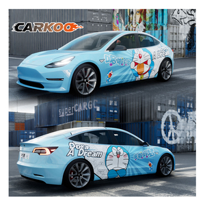 สติ๊กเกอร์ติดรถยนต์ลาย<span class=keywords><strong>โด</strong></span>ราเอมอนแบบเปลี่ยนสีได้ CARKOO Custom Design ผลิตจาก PVC พร้อมกาวในตัว ติดตั้งง่าย ไม่มีฟองอากาศ - Product Image 4