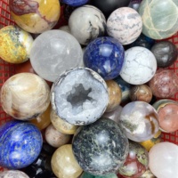 Vente en gros de sphères de cristal naturelles diverses, pierres de guérison, sphères de cristal de quartz, mélange de matériaux, sphères pour la décoration Feng Shui, cadeau