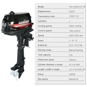 <span class=keywords><strong>Petit</strong></span> moteur <span class=keywords><strong>hors</strong></span>-<span class=keywords><strong>bord</strong></span> Hangkai 2 temps 6hp refroidissement par eau pour bateau Rc nouveau moteur de bateau <span class=keywords><strong>hors</strong></span>-<span class=keywords><strong>bord</strong></span> d'<span class=keywords><strong>occasion</strong></span> - Product Image 3