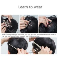 Usine directe cheveux indiens Remy 100% hommes cheveux toupet naturel noir court respirant soie Base fermeture avec Clip