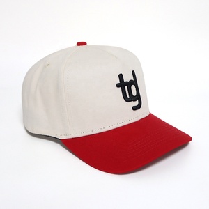 All'ingrosso piccolo MOQ OEM/<span class=keywords><strong>DEM</strong></span> cotone Twill 5 pannello due Tone Cap personalizzato 3D ricamo logo da uomo sport che corre cappelli da Baseball - Product Image 3