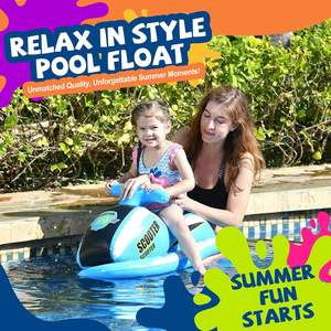 Fabbrica gonfiabile galleggiante barca di gomma per bambini estate <span class=keywords><strong>spiaggia</strong></span> piscina giocattolo d'acqua PVC moto gonfiabile senza ancora punteggio - Product Image 2