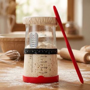 Stock <b>Kit</b> Starter Jar Sourdough Bread <b>Baking</b> Supplies with 100% Silicone Food Grade Eco-Friendly Materials for Delicious <b>Baking</b> - Product Image 1