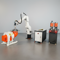 Machine de revêtement laser à fibre robotisée pour surfaces métalliques, réparation de moules, alimentation automatique en poudre, avec positionneur de soudage