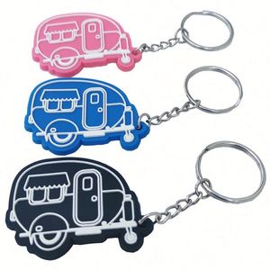 Wholesale Custom Car-Shaped Soft Rubber PVC Keychain 2D/3D Design Personalized with Your Logo Name - Product Image 4