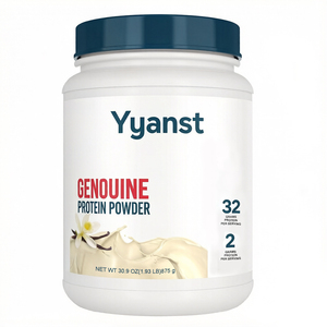 Poudre de protéines de vanille authentique, 32 g de protéines par portion, favorise la maintenance musculaire et la récupération sportive - Product Image 1
