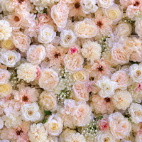 Décor floral de mariage de luxe, panneau mural de fleurs artificielles, décoration de fleurs en soie pour cérémonie, événement, réception