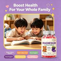 Gummies Naturelles OEM Marque Privée pour le Sommeil, Sans Mélatonine, avec Vitamines B6 & D3, L-Théanine et Glycinate de Magnésium