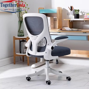 Chaise de bureau ergonomique moderne en maille avec accoudoirs réglables, couleur fraîche, usage commercial, base en acier inoxydable, garantie 5 ans - Product Image 3