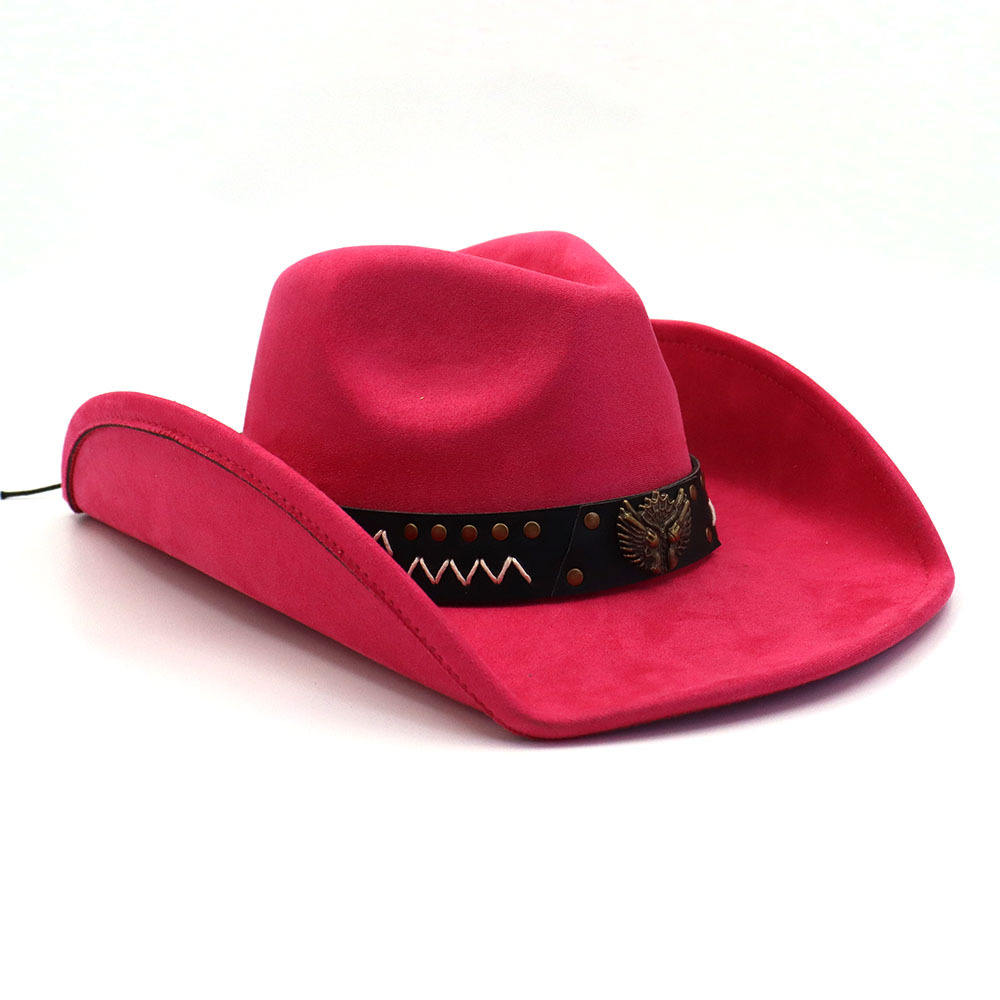 High Quality Custom Logo Suede Fedora Hats for Men Vintage Ethnic