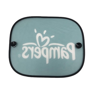 Custom Logo Wholesale Polyester Front Rear <b>Window</b> Windshield Car Sunshade <b>Cover</b> - Product Image 4