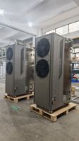 Chauffe-eau extérieur à pompe à chaleur 420L 1.5HP pour projet CVC, cycle fluoré, double ventilateur, réservoir intérieur en acier pour entreprise d'installation