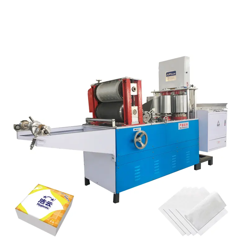 Cheapest machine used for making square tissue paper napkin