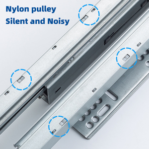 Undermount trượt cho ngăn kéo 3 lần mềm đóng Hidden trượt một phần mở rộng trượt với xử lý - Product Image 6