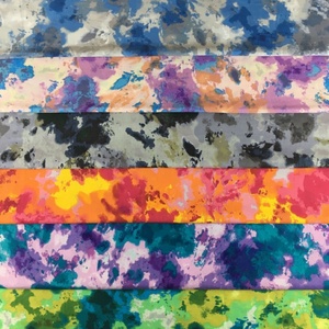 Tie Dye Rằn Ri Bông May Poplin Quilt Cotton In Vải Chắp Vá Casual Dresses Gối Rèm Hàng Thủ Công Dệt May - Product Image 2