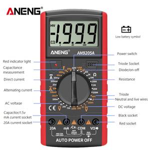 Handheld <span class=keywords><strong>Digital</strong></span> LCD Display AC/DC Multimeter Hergestellt Produkt 9205A <span class=keywords><strong>Digital</strong></span> Multimeter <span class=keywords><strong>Electric</strong></span> Unit <span class=keywords><strong>Tester</strong></span> - Product Image 2