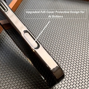 Funda de Teléfono de Cuero PU con Textura de Fibra de Carbono Magnética y Revestimiento de Lujo para iPhone 18 17 Pro Max con Protector de Lente HD - Product Image 3