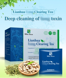 Té Herbal Lianhua Clearing Tea con Cordate, Houttuynia Ageratum, Pieplant, Raíz <span class=keywords><strong>de</strong></span> Rhodiola, Mentol y <span class=keywords><strong>Regaliz</strong></span> - Product Image 3