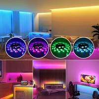 DC12V ruban Flexible LED bande lumière télécommande RGB LED bande App contrôle pour musique synchronisation TV rétro-éclairage chambre fête décoration