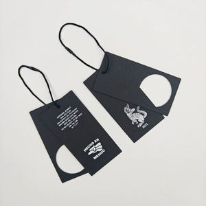 Étiquettes suspendues en carton écologique avec logo 3D en relief, design personnalisé, pour vêtements, chaussures et sacs - Product Image 6
