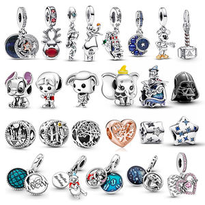 Fine Silver Jewelry New Designer 925 Sterling Silver Cartoon DIY Girls S925 <strong>Charms</strong> Pendant for Necklace Bracelet Jewelry Making - Product Image 3