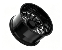 Jantes forgées Deep Dish polies noires de 20, 22, 24, 26, 28, 30 pouces pour camion Ford Silverado Toyota JTX CHAMBER KG1 American Force