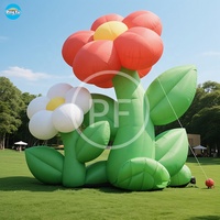 Modèle de fleur gonflable géant Fête de mariage Festival Fleur de planète gonflable avec lumière LED pour décoration de scène