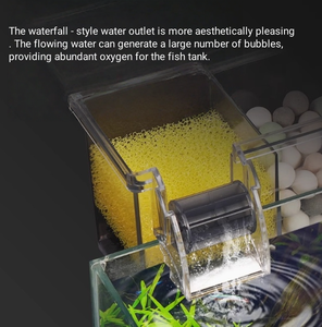 베스트셀러 플라스틱 SOBO 어항 필터 다층 백 필터 삼중 산소 공급 필터 소형 수족관용 - Product Image 3