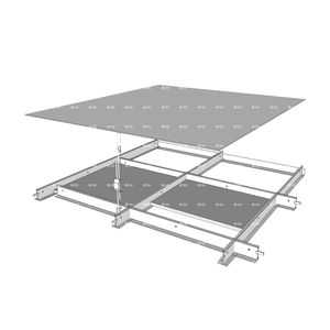 Heavy Duty Galvanized Steel <strong>Ceiling</strong> <strong>Grid</strong> - High Strength <strong>T</strong>-Bar <strong>Suspension</strong> <strong>System</strong> for Commercial Buildings &amp; Renovation Works - Product Image 4