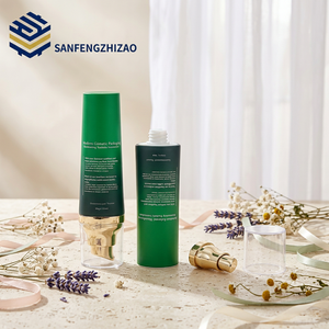 Tube souple personnalisé vert foncé en PE avec bouchon à vis incliné électroplaqué de 25 mm de diamètre pour crème hydratante éclatante - Product Image 6