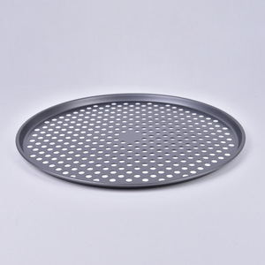 Carbon Steel Pizza Pan 10-14 Inch Round Non-Stick Baking Mold Cake Mold Pizza Tools - Product Image 4