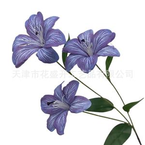 Silk Daylily Artificial <b>Flowers</b> <b>Single</b> Branch High Simulation Wedding Decoration Props Home Decor Photography Props - Product Image 5