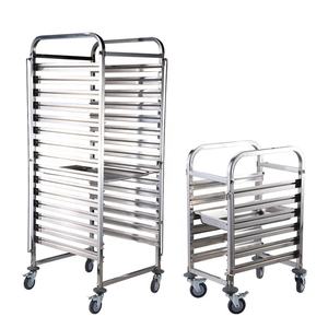 สแตนเลสครัวพาณิชย์อาหารมือถือ Hotdog เบเกอรี่รถเข็นถาด - Product Image 2