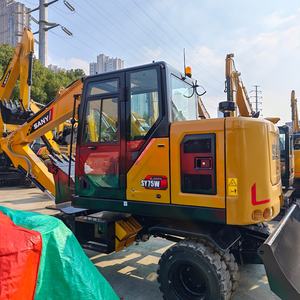 รถขุด SANY SY75W 7.5 ตัน ยี่ห้อจีนใหม่เอี่ยม รถขุดล้อยางขนาดเล็ก 7.5 ตัน รุ่น SY75 SY70 SY60 SY55U ราคาโรงงาน - Product Image 4