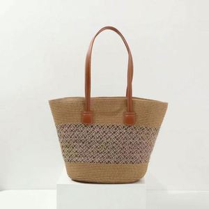 Wholesale Custom Logo <b>Straw</b> <b>Hat</b> Bag Two Piece Set Outdoor Sunshade <b>Hat</b> Wide Brimmed Large Capacity <b>Straw</b> Bag - Product Image 5