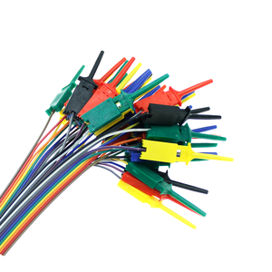 Gancho de prueba de giro macho hembra de línea DuPont de Color 20cm 30cm abrazadera de línea de prueba 10 juegos para analizador lógico usbee AX DX Saleae - Product Image 3