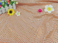 Tissu pailleté métallique de 3 mm, tissu en maille de polyester tricoté, tissu à paillettes pour décoration de fête