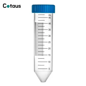 Cotaus Disposable Plastic Medical Consumables 50ml 15ml Sterile Screw Lid Conical Bottom Centrifuge Tubes Withstand High Speeds