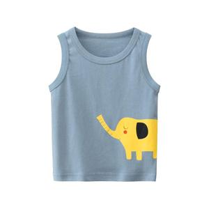 Nouveau été dessin animé enfants garçons imprimer chemise col rond sans manches débardeur pour enfants gilet - Product Image 2