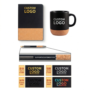 Set <span class=keywords><strong>de</strong></span> Regalo Corporativo con Logotipo Personalizado, Base <span class=keywords><strong>de</strong></span> Corcho, Taza <span class=keywords><strong>de</strong></span> Cerámica, Cuaderno, Bolígrafo, Llavero, <span class=keywords><strong>Precio</strong></span> <span class=keywords><strong>de</strong></span> Fábrica para Promociones y Regalos para Clientes - Product Image 4