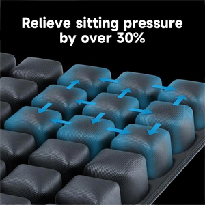Cojín Inflable para Sentarse por Largo Tiempo – Sin Necesidad de Bomba, Cojín de Alivio de Presión de Aire Ajustable para Silla de Oficina, Avión - Product Image 3