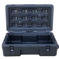 Boîte de rangement en plastique rotatif de 150 L pour le camping tout-terrain, résistante, avec personnalisation ODM