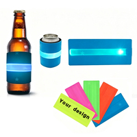 Enfriador de Latas Personalizado de Neopreno Aislado e Impermeable de 12 oz, Regalos Promocionales, Recuerdos para Fiestas, con Iluminación LED