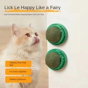 Bola de hierba gatera de plástico duradera y respetuosa con el medio ambiente, resistente a mordeduras de mascotas, limpieza de dientes molares, alivio del aburrimiento, autollamido para gatitos - Product Image 3